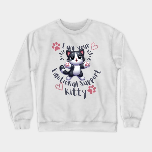 I am your emotional support kitty Crewneck Sweatshirt by Art from the Machine